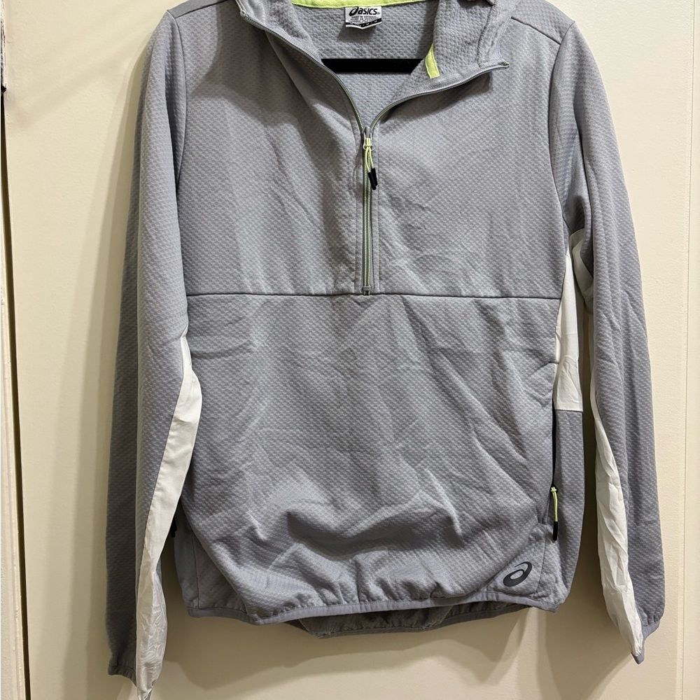 Asics Gray and Neon Green Jacket